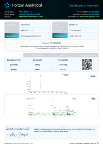 Peptide Company COA
